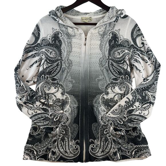 Live & Let Live Artistic Women's Full Zip Hoodie Sz XL Whimsigoth Fairy Paisley - Picture 1 of 14